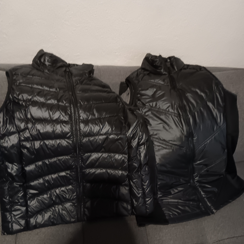 Set Of 2  Black Nylon Vest for Women